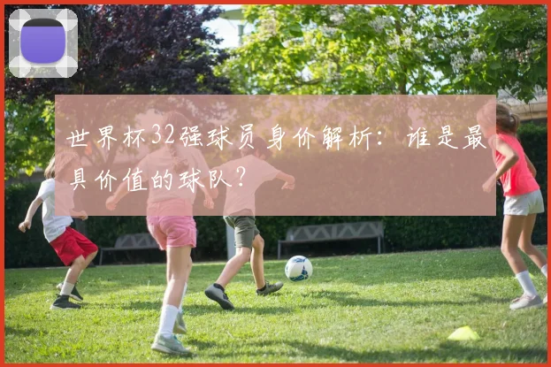世界杯32强球员身价解析：谁是最具价值的球队？